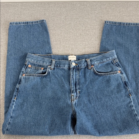 French Connection Women's Straight Leg Blue Jeans - Picture 4 of 9